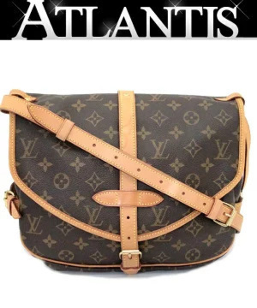 Louis Vuitton Saumur Shoulder Bag Monogram Brown